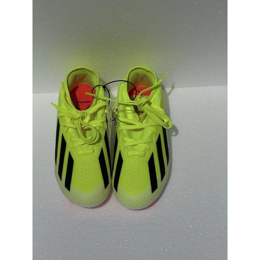 NEW Adidas X Crazyfast League FG Soccer Cleats Shoes Yellow IF0691 Youth 1.5 - Picture 1 of 9